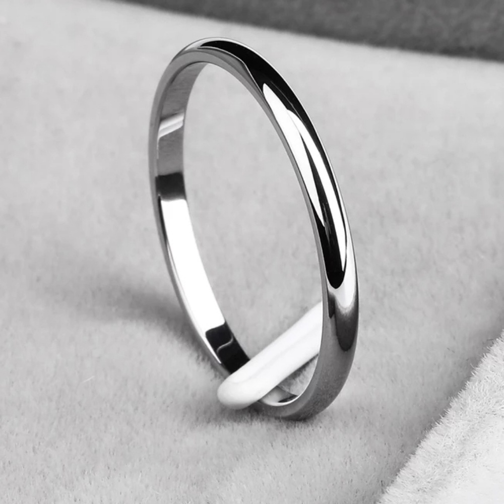 Titanium Steel Hypoallergenic Wedding Band Ring